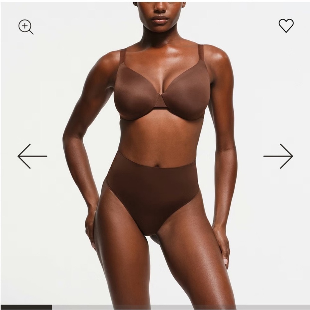 SKIMS Smoothing Intimates Full Coverage Lightly Lined Bra in Cocoa 36B NWT